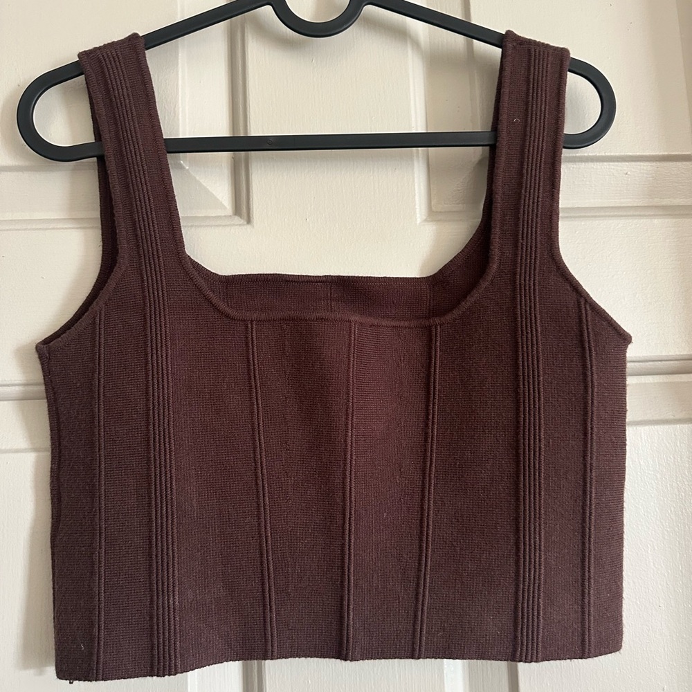 Chic Brown Women's Crop Top